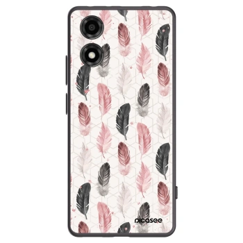 Picasee husă neagră din silicon pentru Motorola Moto E14 - Feather 2