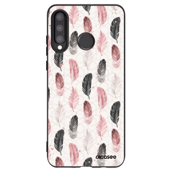 Picasee husă neagră din silicon pentru Huawei P30 Lite - Feather 2