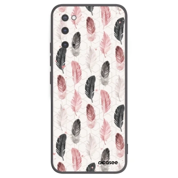 Picasee husă neagră din silicon pentru Samsung Galaxy S20 G980F - Feather 2