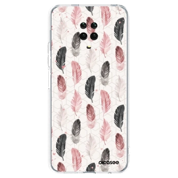 Picasee husă transparentă din silicon pentru Xiaomi Redmi Note 9 Pro - Feather 2
