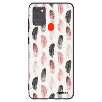 Picasee husă neagră din silicon pentru Samsung Galaxy A21s - Feather 2