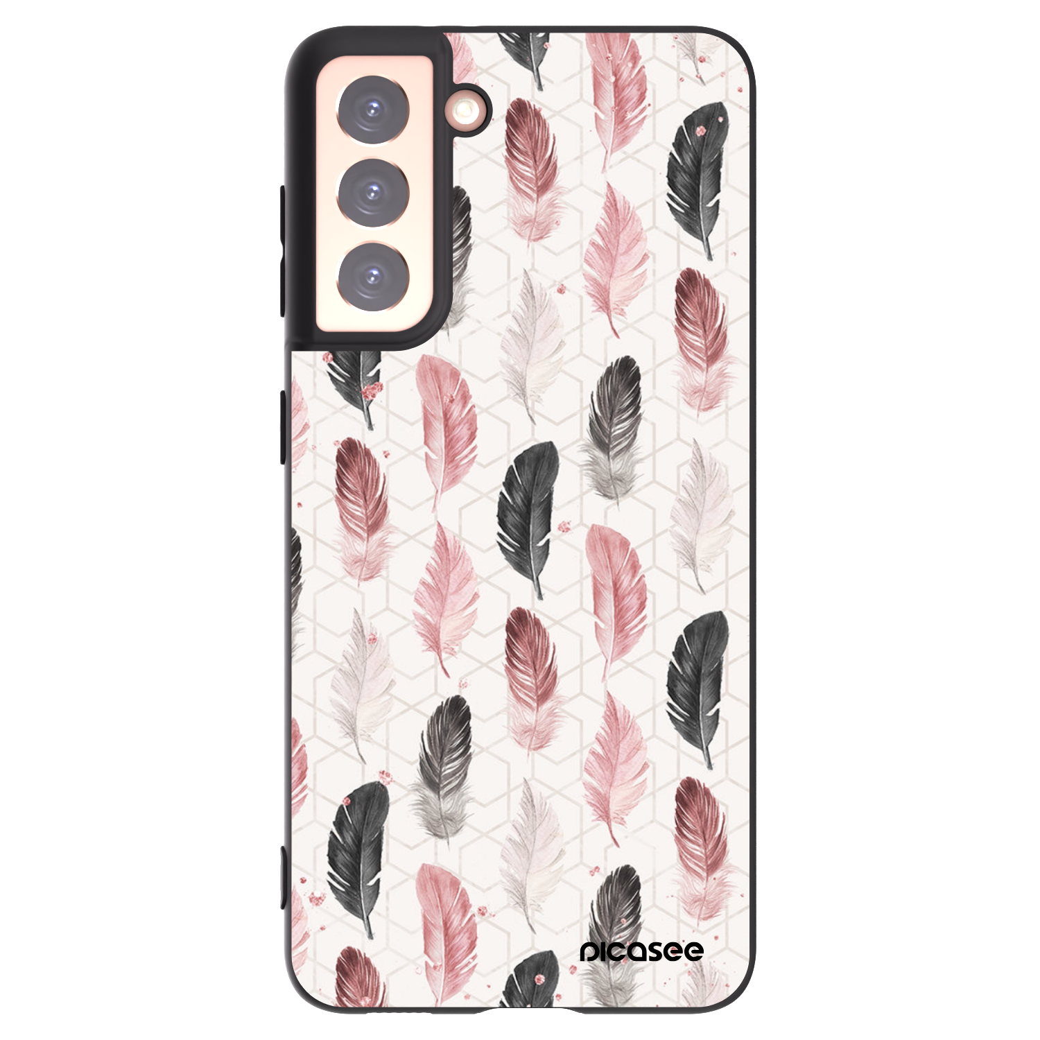 Picasee husă neagră din silicon pentru Samsung Galaxy S21 5G G991B - Feather 2