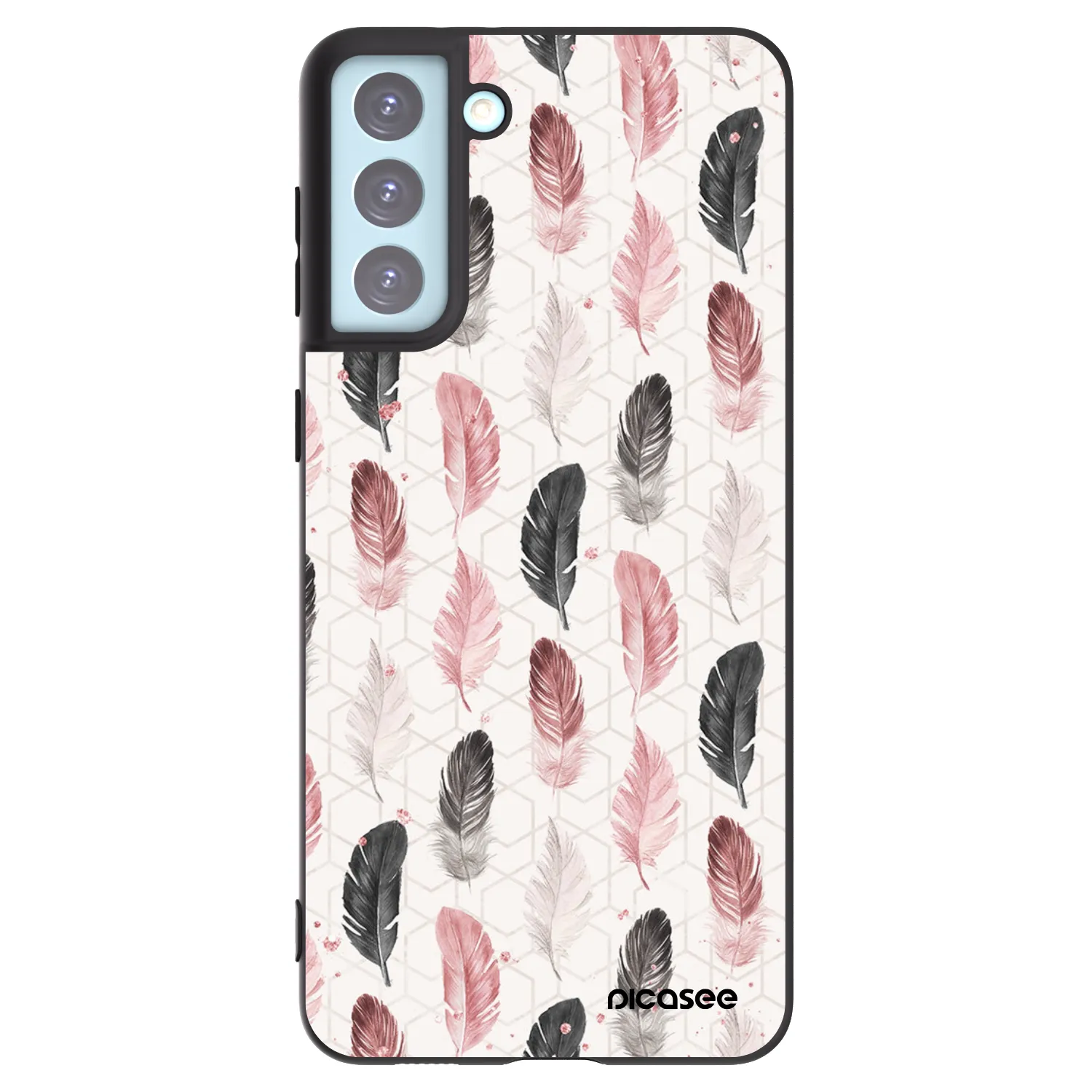 Picasee husă neagră din silicon pentru Samsung Galaxy S21+ 5G G996F - Feather 2