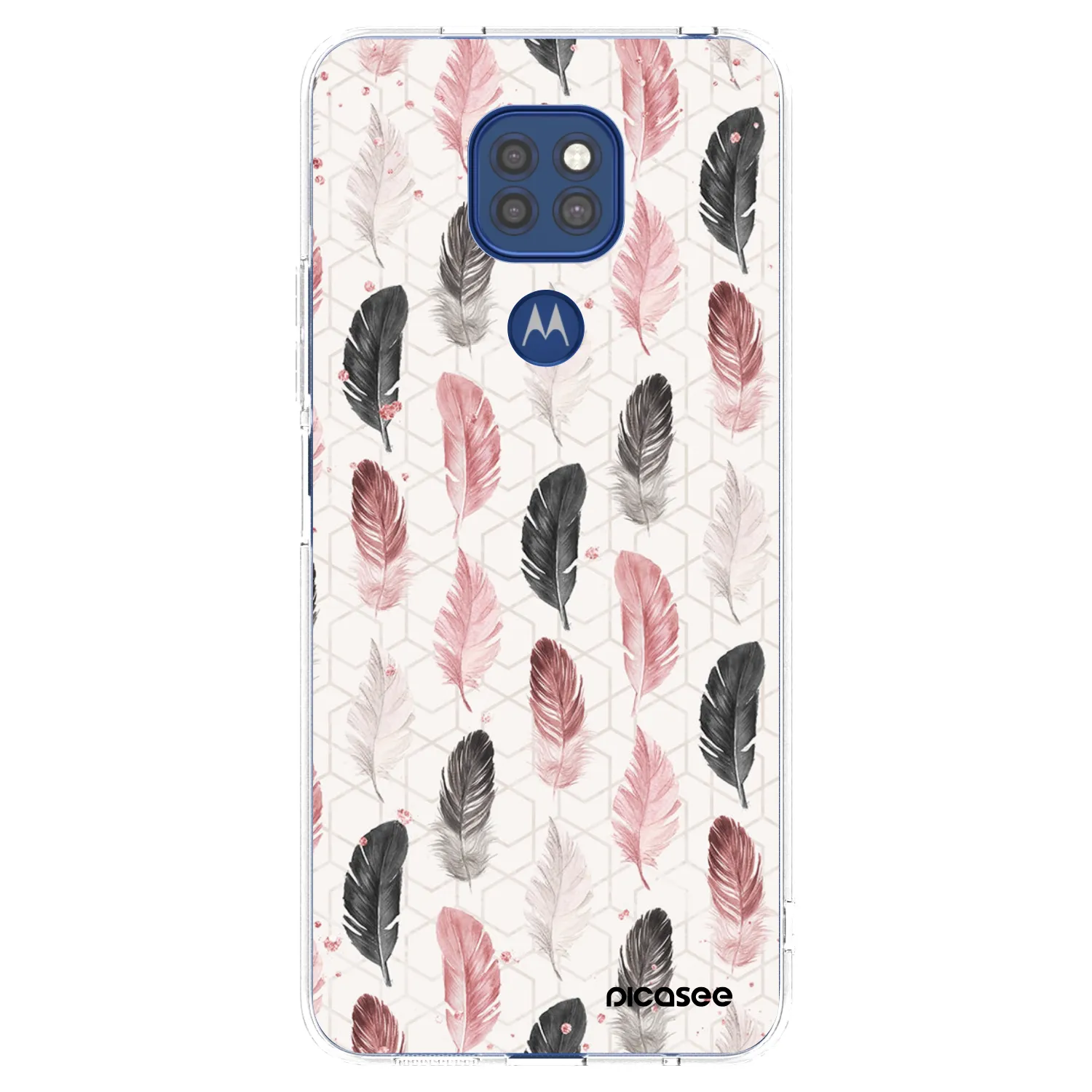 Picasee husă transparentă din silicon pentru Motorola Moto G9 Play - Feather 2