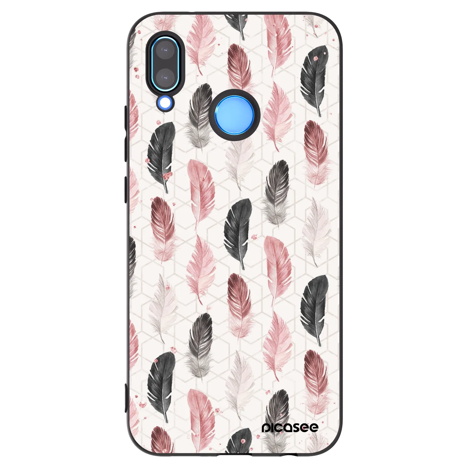Picasee husă neagră din silicon pentru Huawei P20 Lite - Feather 2