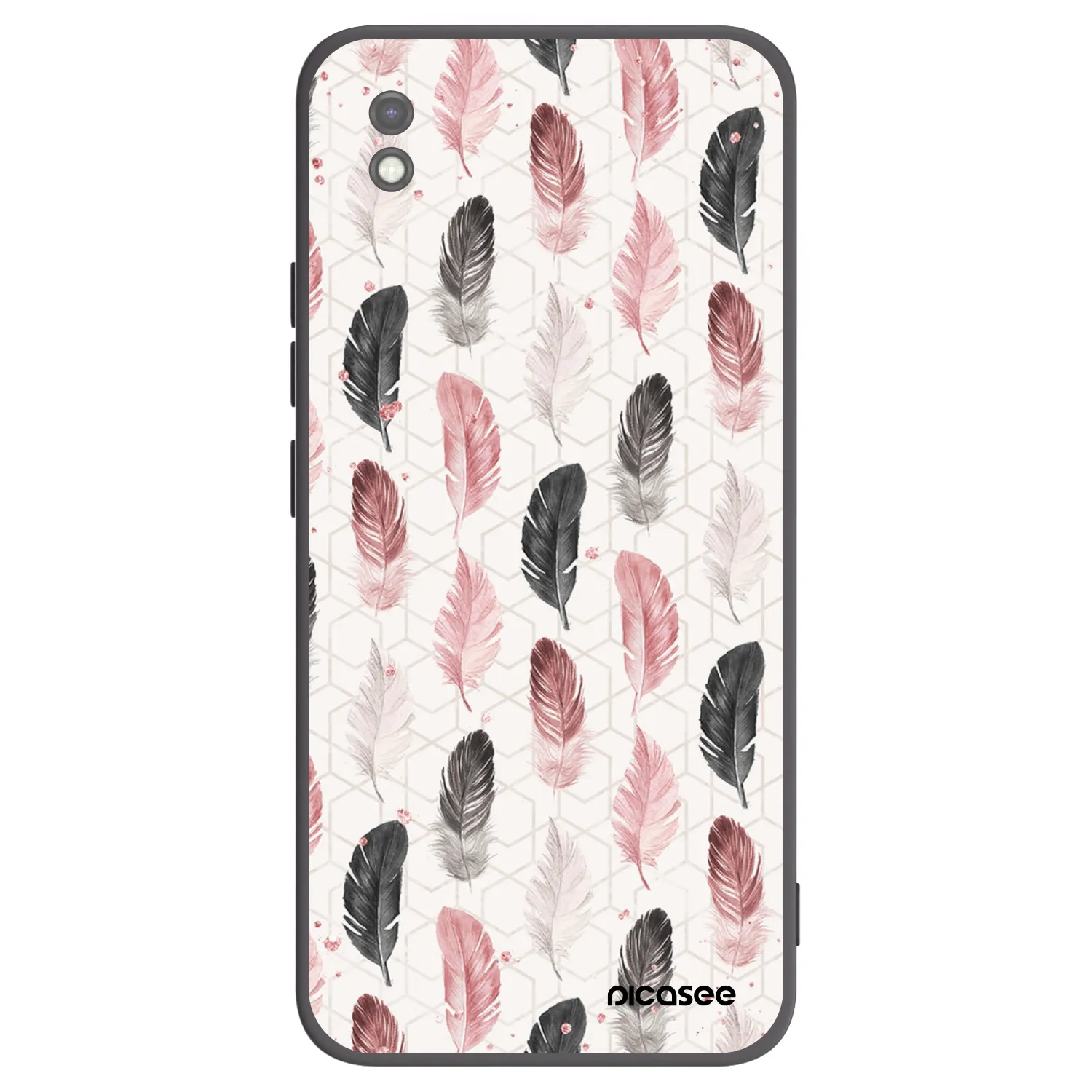 Picasee husă neagră din silicon pentru Xiaomi Redmi 9AT - Feather 2