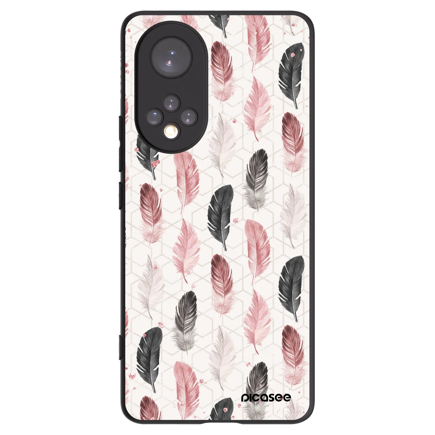 Picasee husă neagră din silicon pentru Huawei Nova 9 - Feather 2