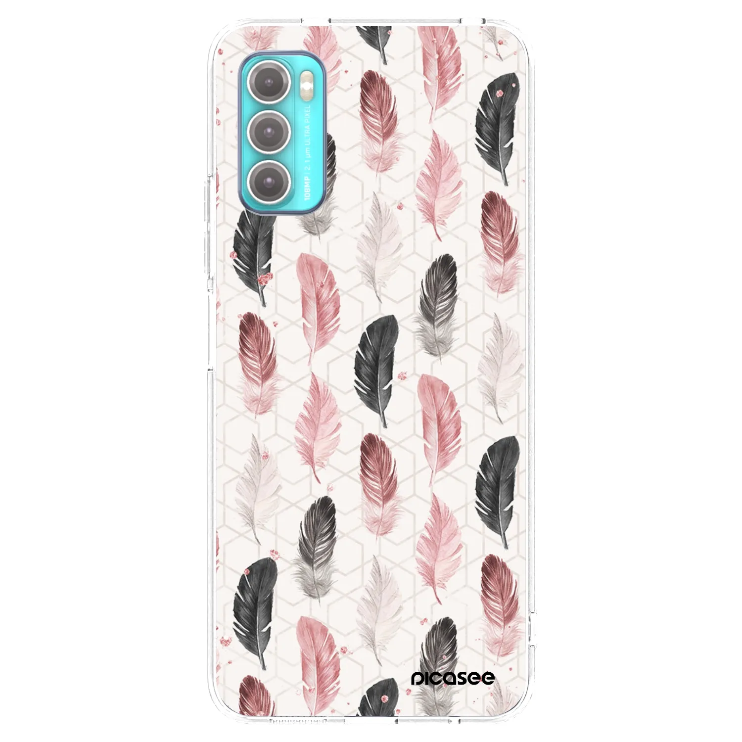 Picasee husă transparentă din silicon pentru Motorola Moto G60 - Feather 2