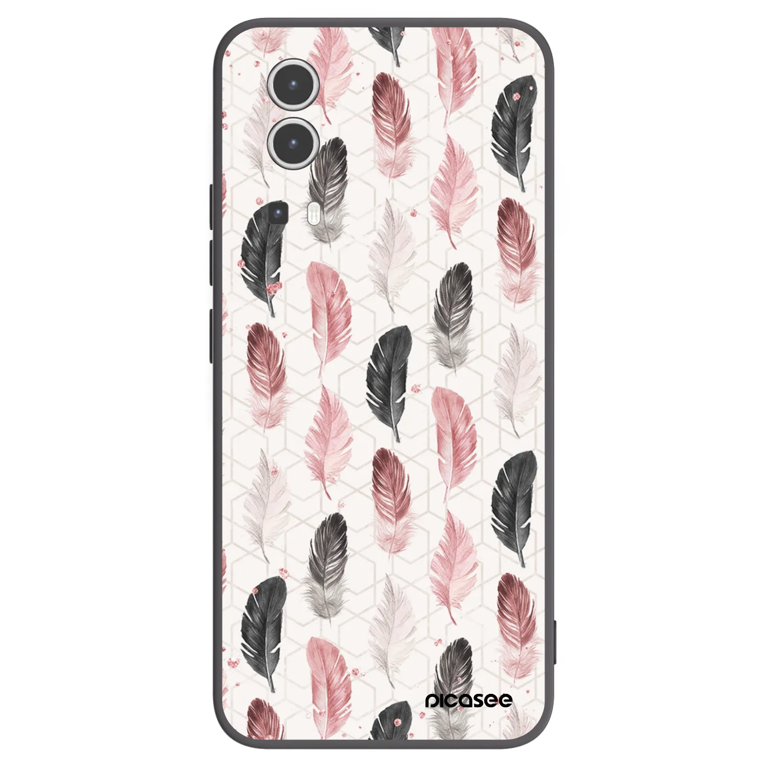 Picasee husă neagră din silicon pentru Vivo Y72 5G - Feather 2