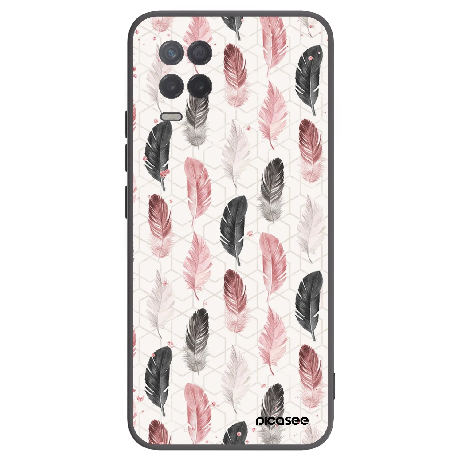 Picasee husă neagră din silicon pentru Realme 8 5G - Feather 2