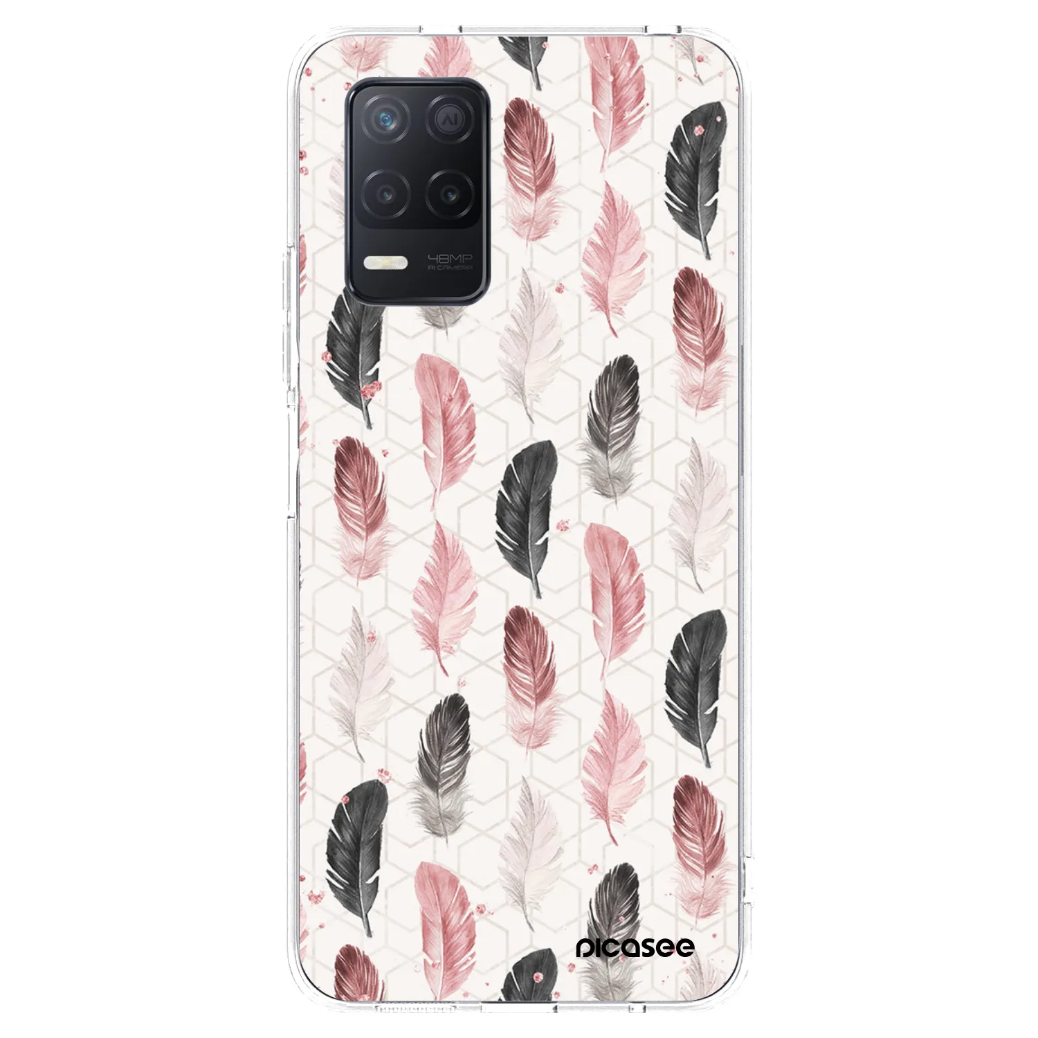 Picasee husă transparentă din silicon pentru Realme 8 5G - Feather 2