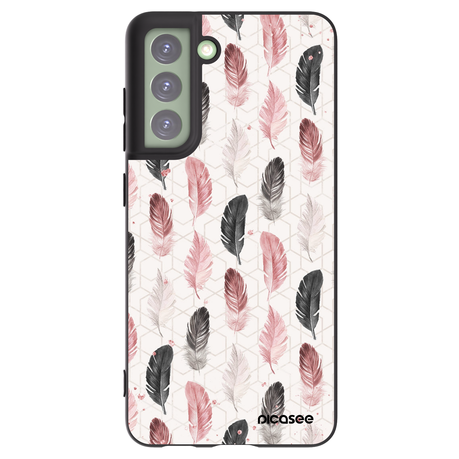 Picasee husă neagră din silicon pentru Samsung Galaxy S21 FE 5G - Feather 2