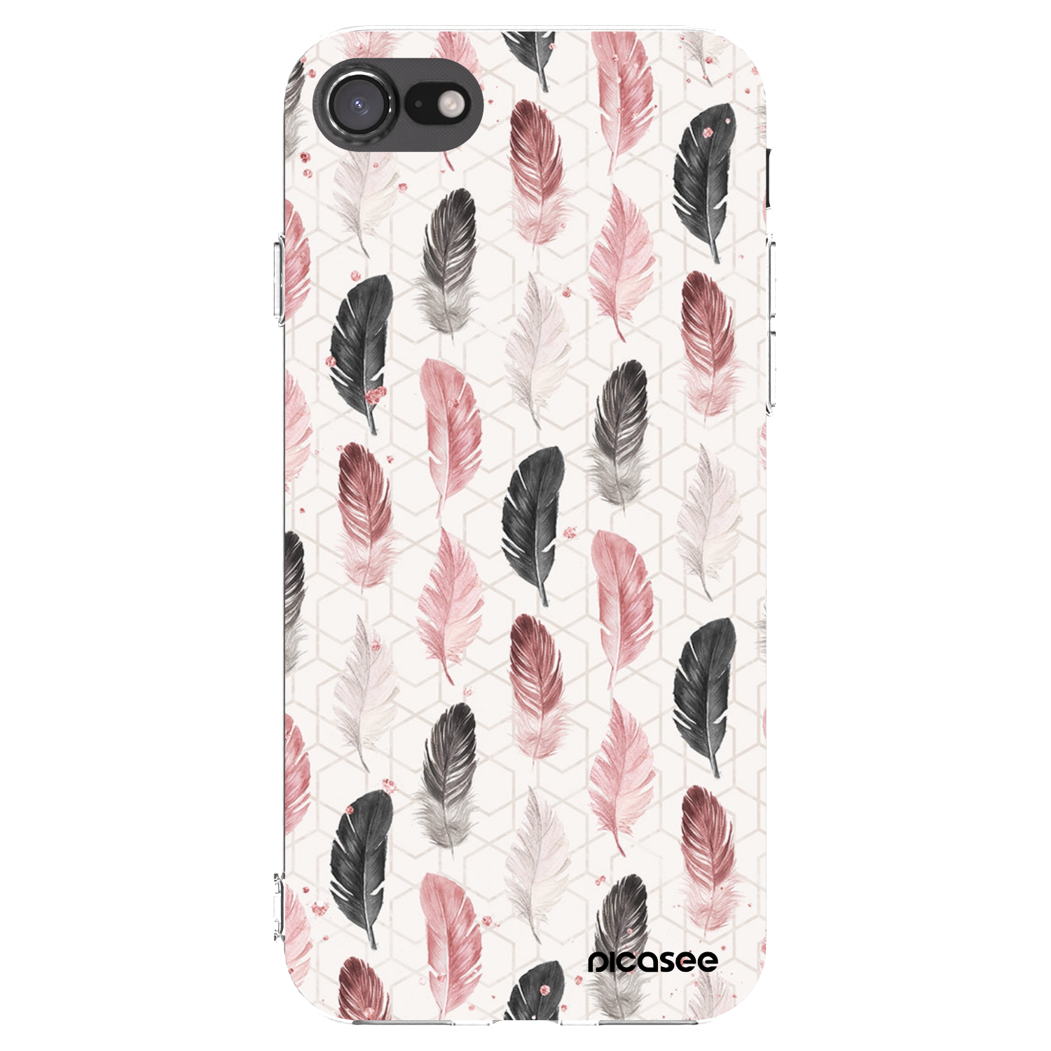 Picasee husă transparentă din silicon pentru Apple iPhone SE 2022 - Feather 2