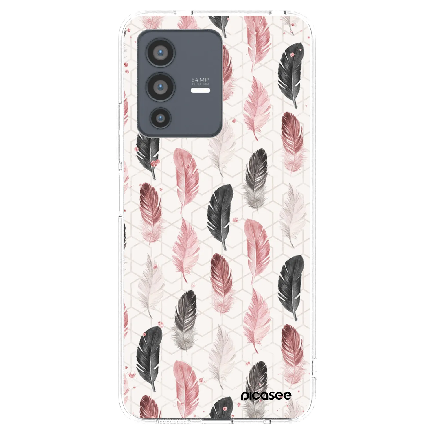 Picasee husă transparentă din silicon pentru Vivo V23 5G - Feather 2
