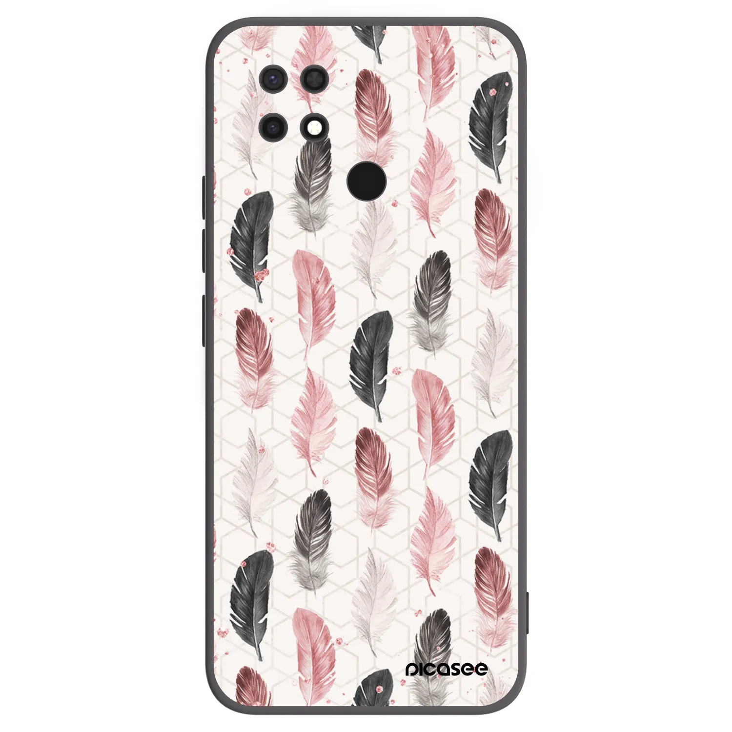Picasee husă neagră din silicon pentru Xiaomi Redmi 10C - Feather 2