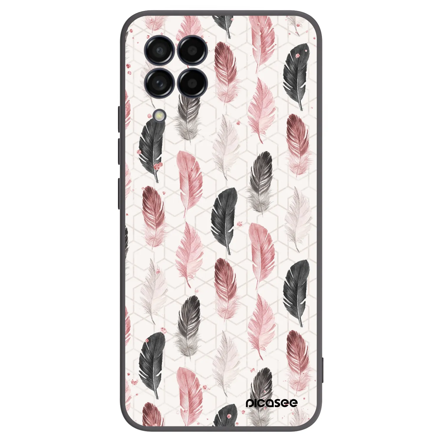 Picasee husă neagră din silicon pentru Samsung Galaxy M53 5G - Feather 2