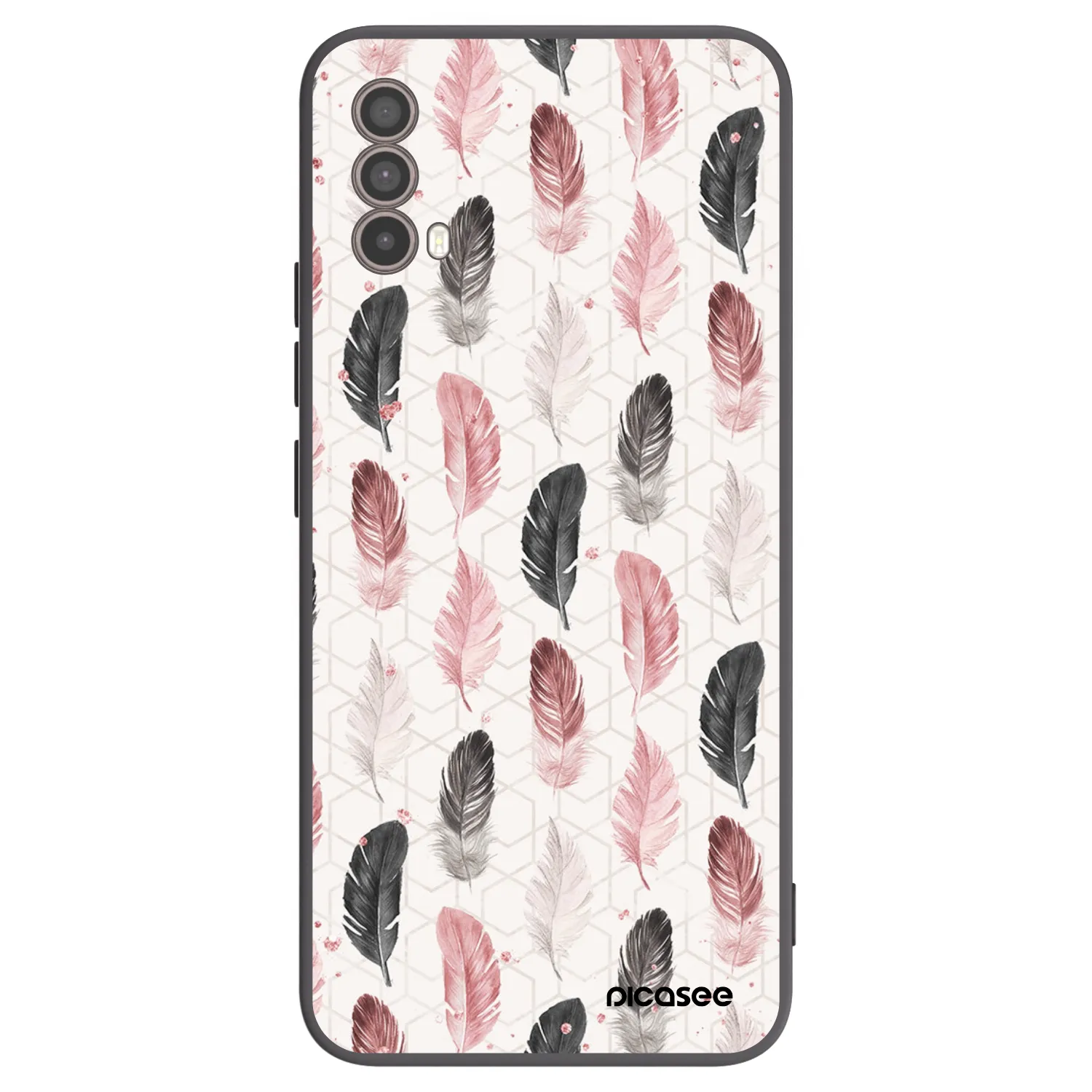 Picasee husă neagră din silicon pentru Motorola Moto E40 - Feather 2