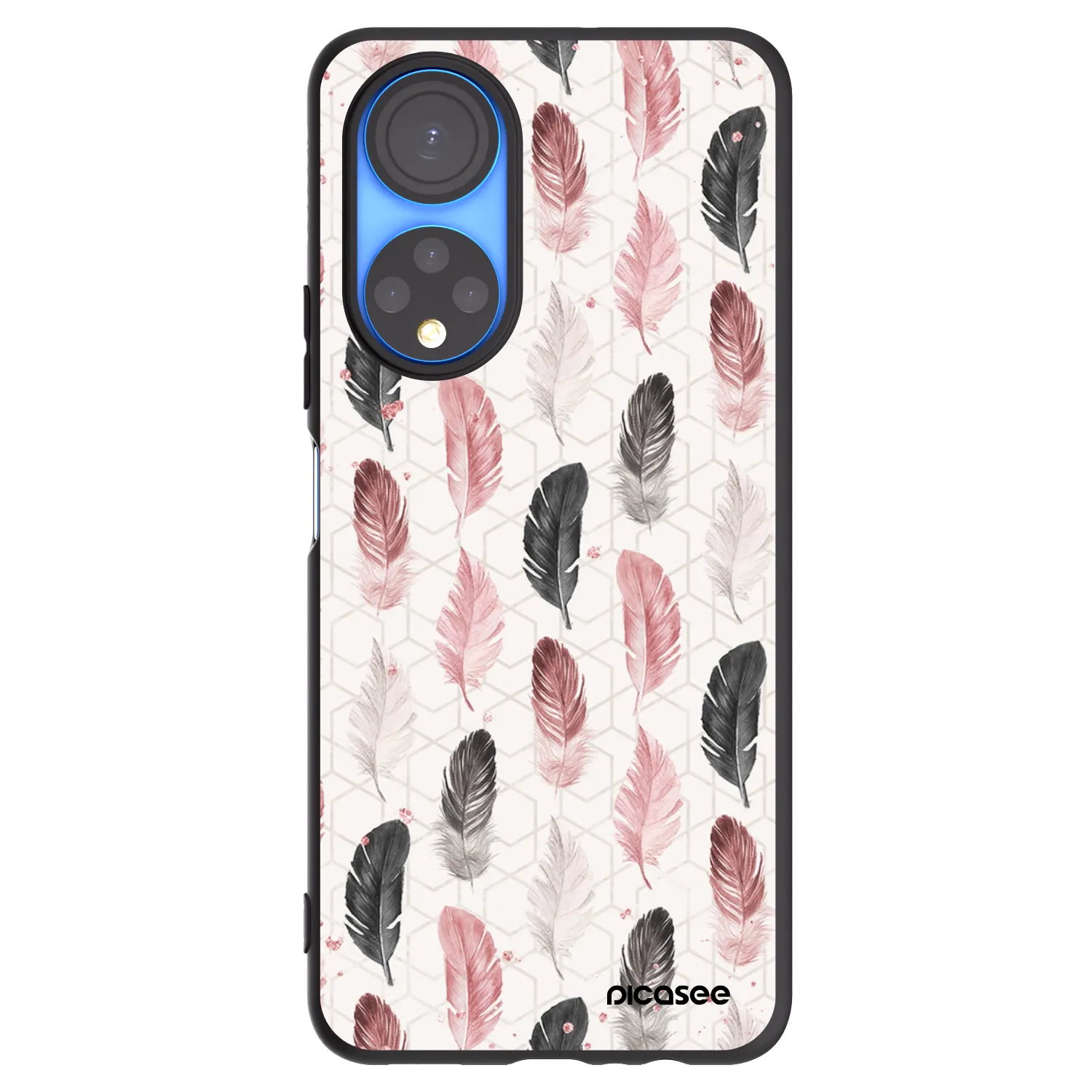 Picasee husă neagră din silicon pentru Honor X7 - Feather 2