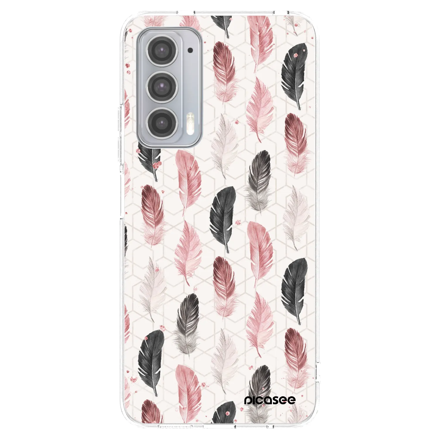 Picasee husă transparentă din silicon pentru Motorola Edge 20 - Feather 2