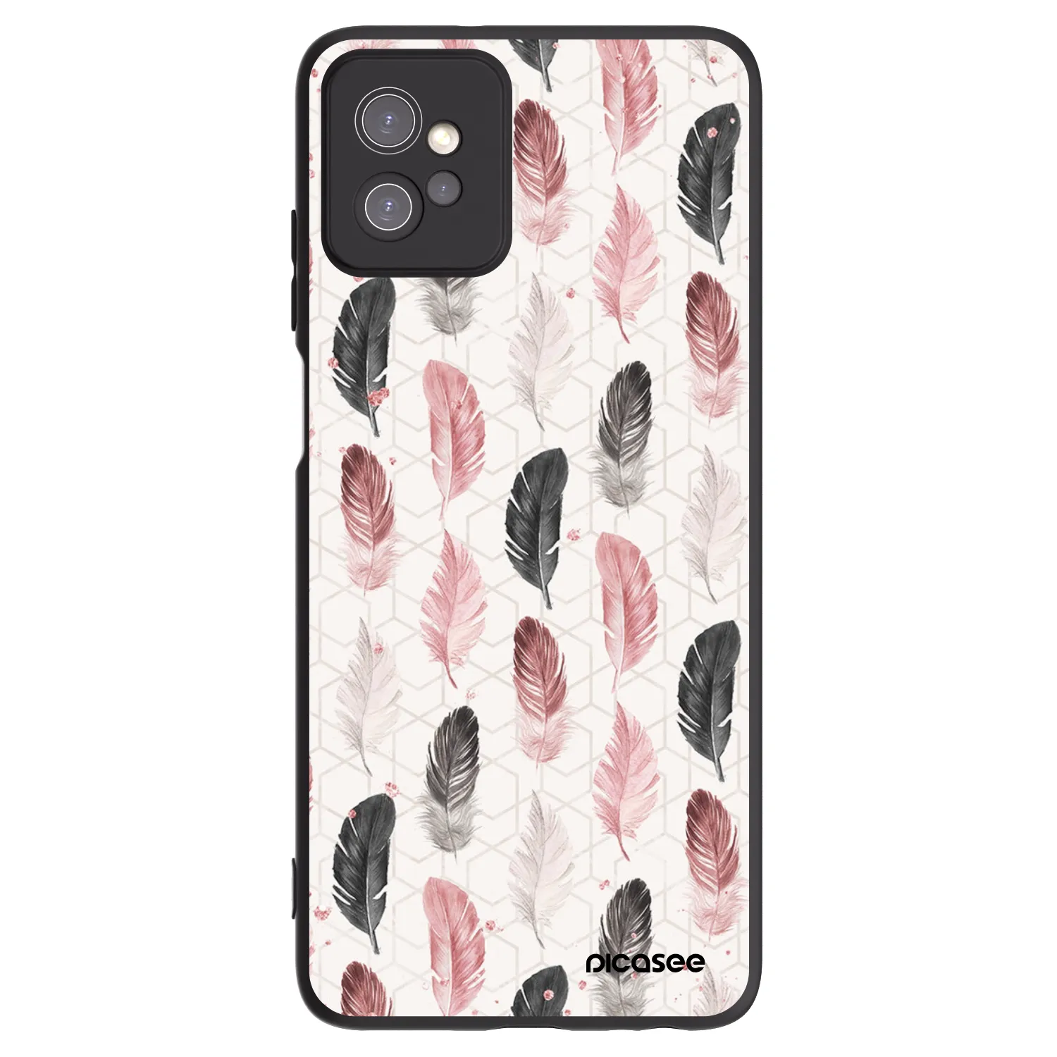 Picasee husă neagră din silicon pentru Motorola Moto G32 - Feather 2