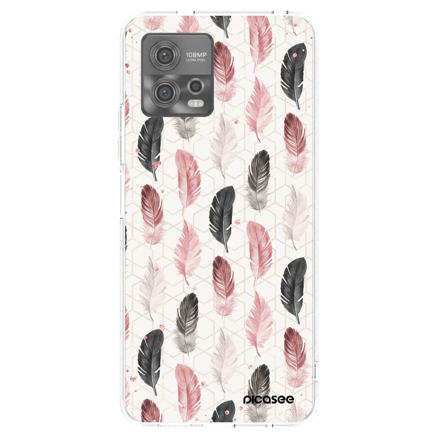 Picasee husă transparentă din silicon pentru Motorola Moto G72 - Feather 2