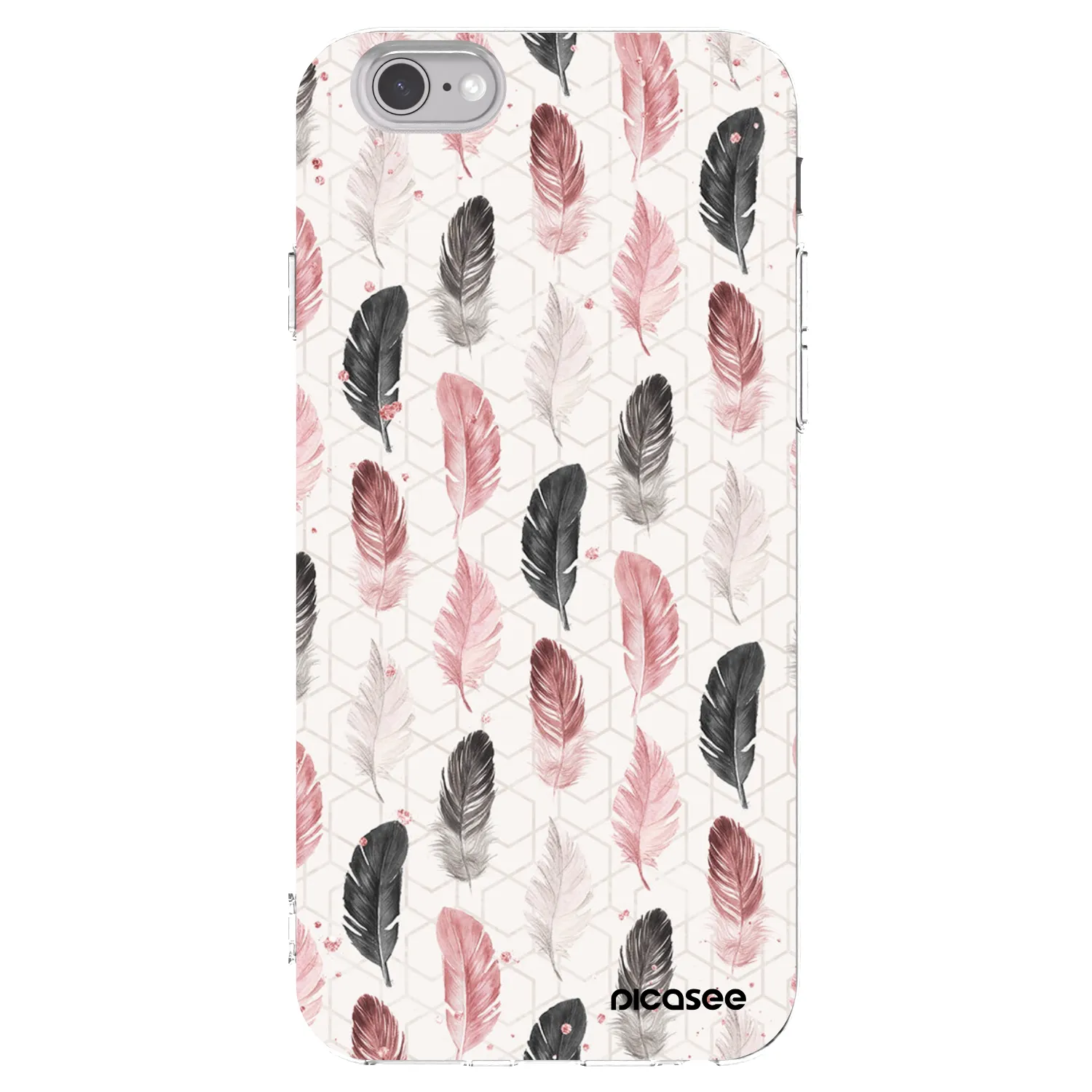 Picasee husă transparentă din silicon pentru Apple iPhone 6/6S - Feather 2