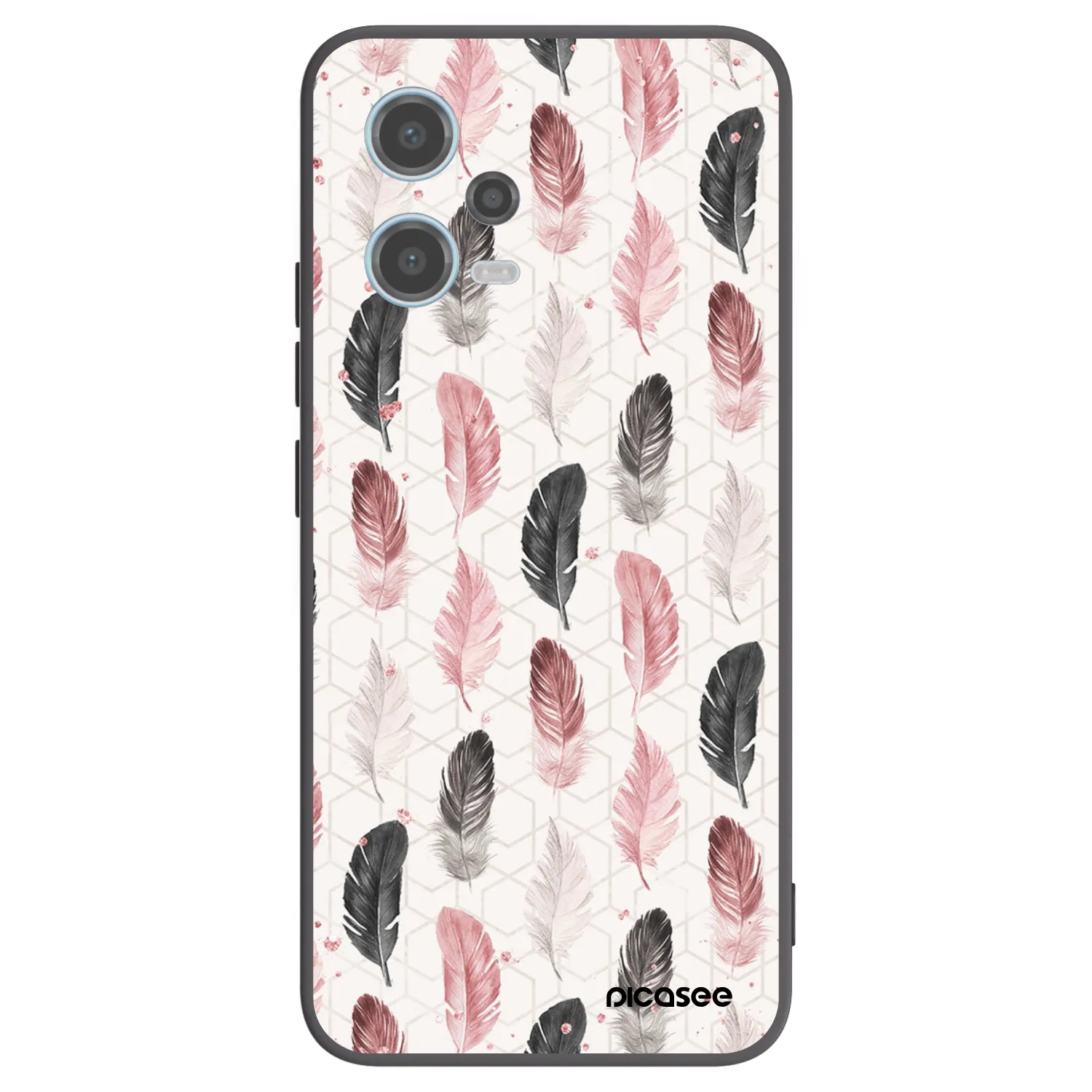 Picasee husă neagră din silicon pentru Xiaomi Redmi Note 12 5G - Feather 2