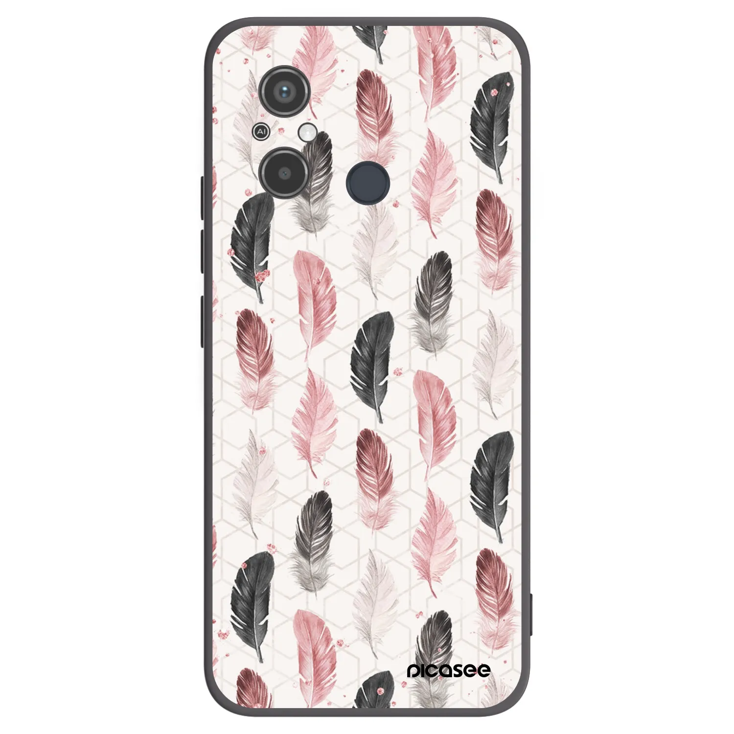 Picasee husă neagră din silicon pentru Xiaomi Redmi 12C - Feather 2