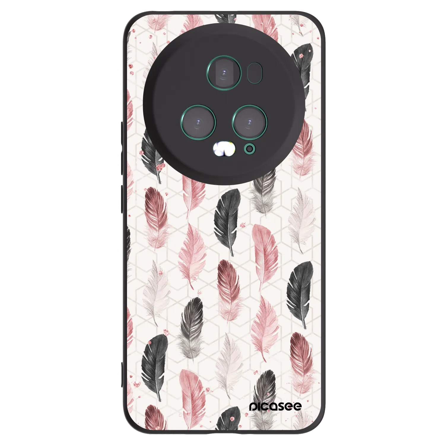Picasee husă neagră din silicon pentru Honor Magic5 Pro - Feather 2