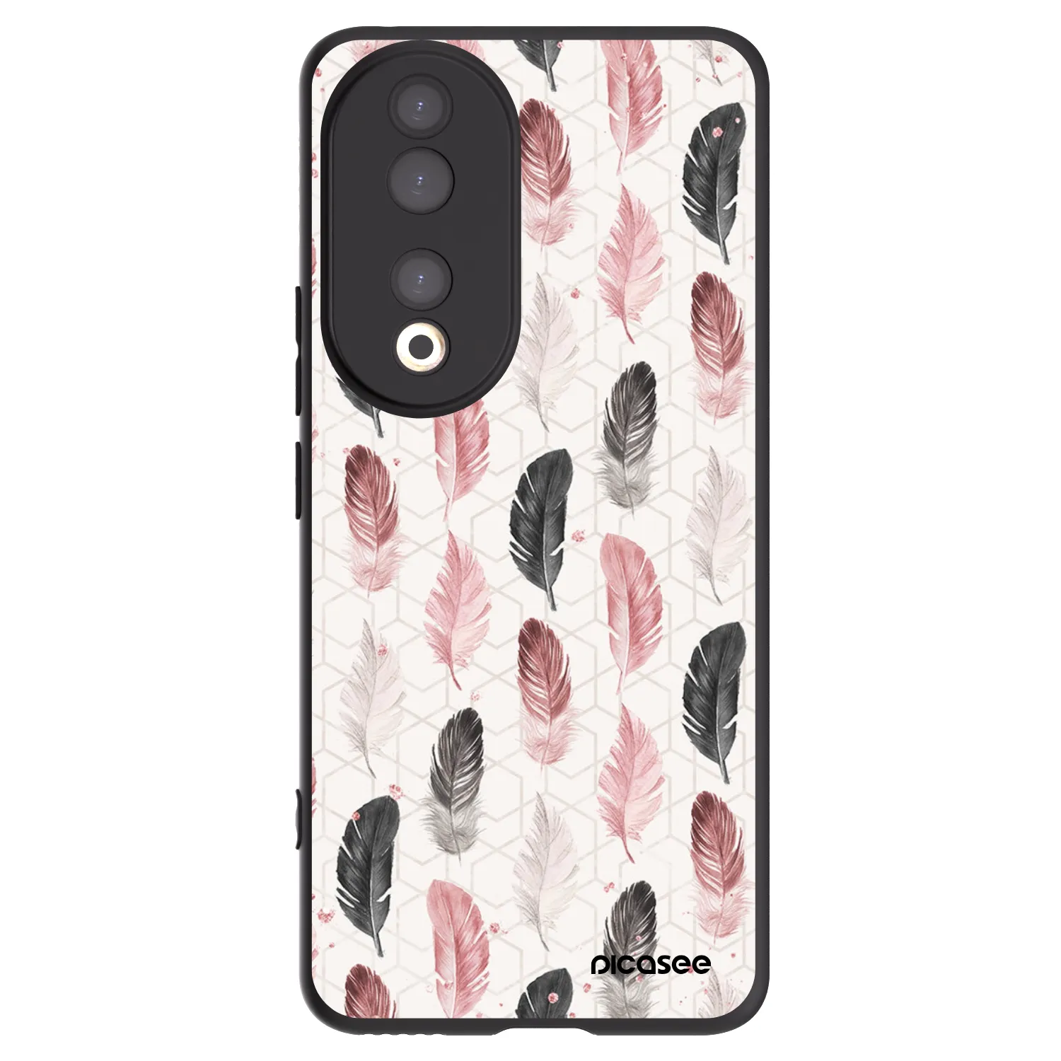 Picasee husă neagră din silicon pentru Honor 90 5G - Feather 2