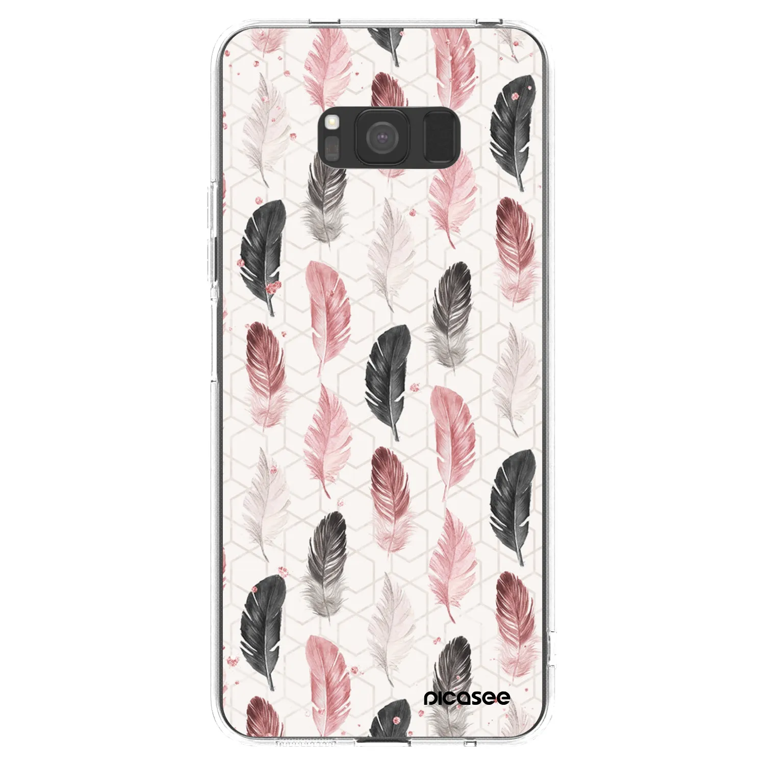 Picasee husă transparentă din silicon pentru Samsung Galaxy S8 G950F - Feather 2