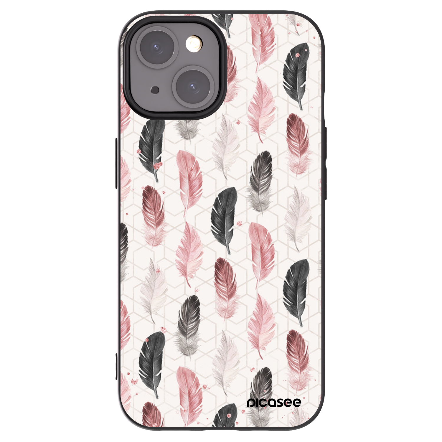 Picasee husă neagră din silicon pentru Apple iPhone 15 - Feather 2
