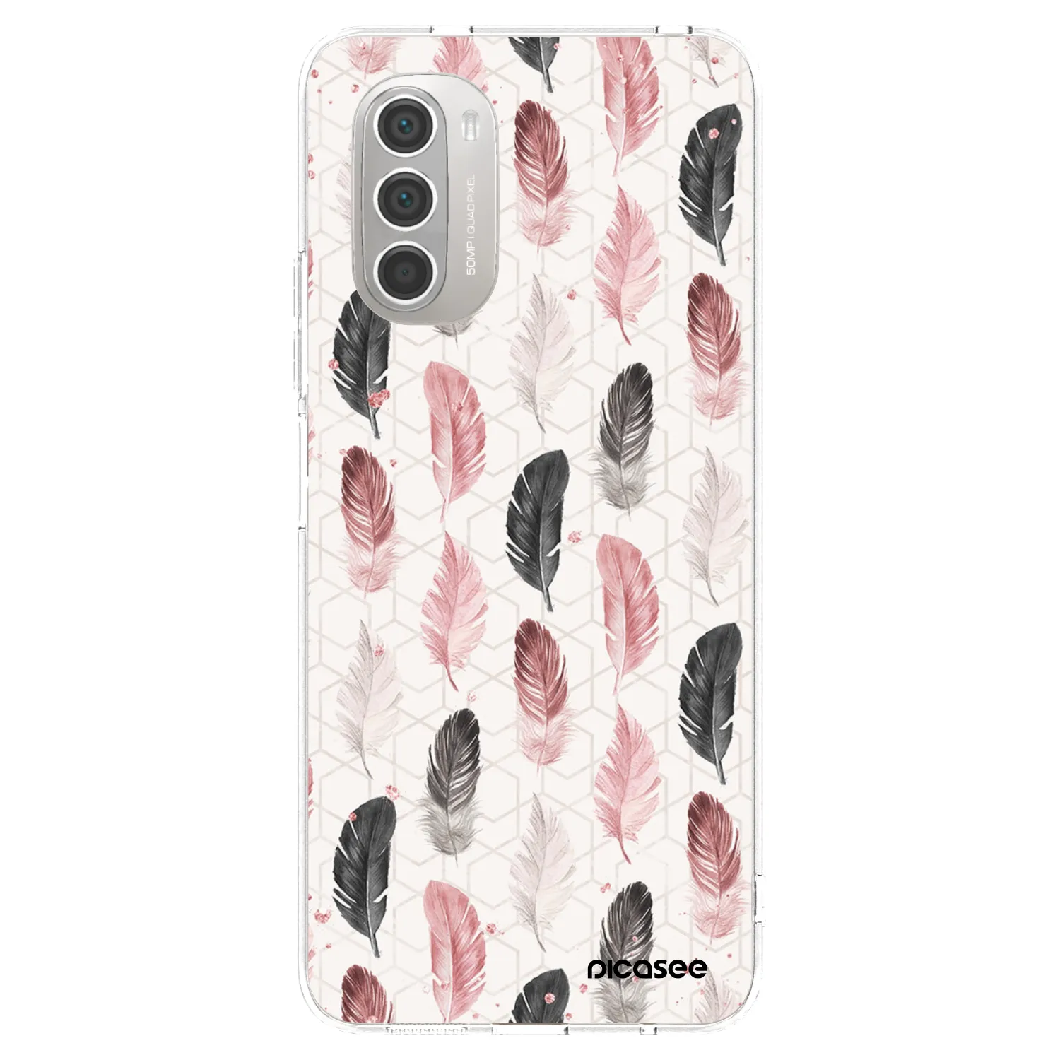 Picasee husă transparentă din silicon pentru Motorola Moto G51 - Feather 2