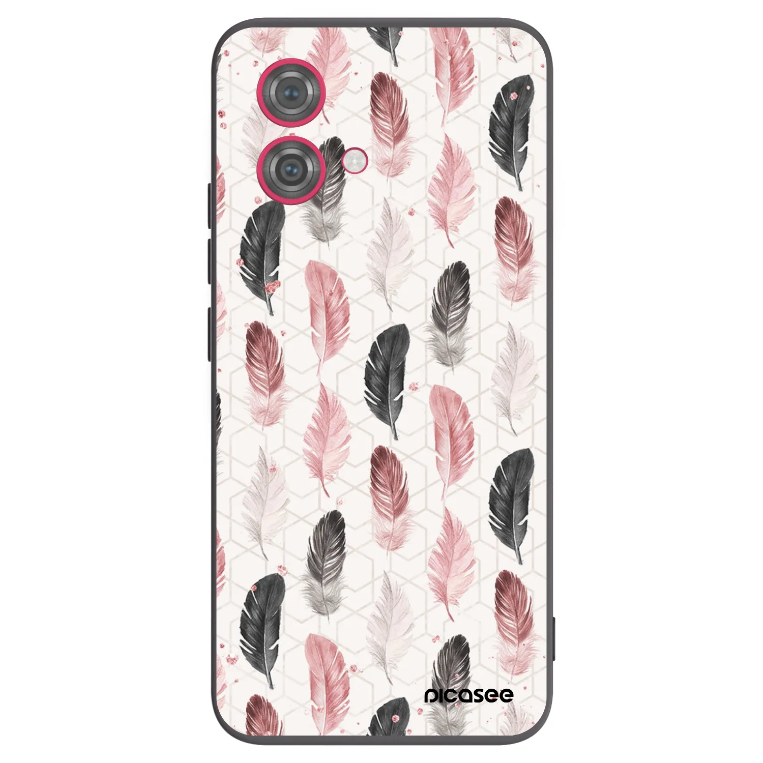 Picasee husă neagră din silicon pentru Motorola Moto G84 5G - Feather 2