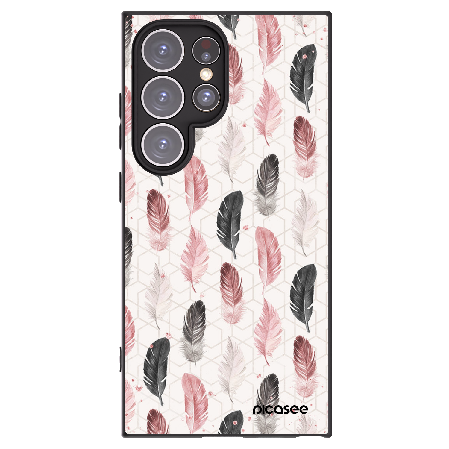 Picasee husă neagră din silicon pentru Samsung Galaxy S24 Ultra S928B 5G - Feather 2