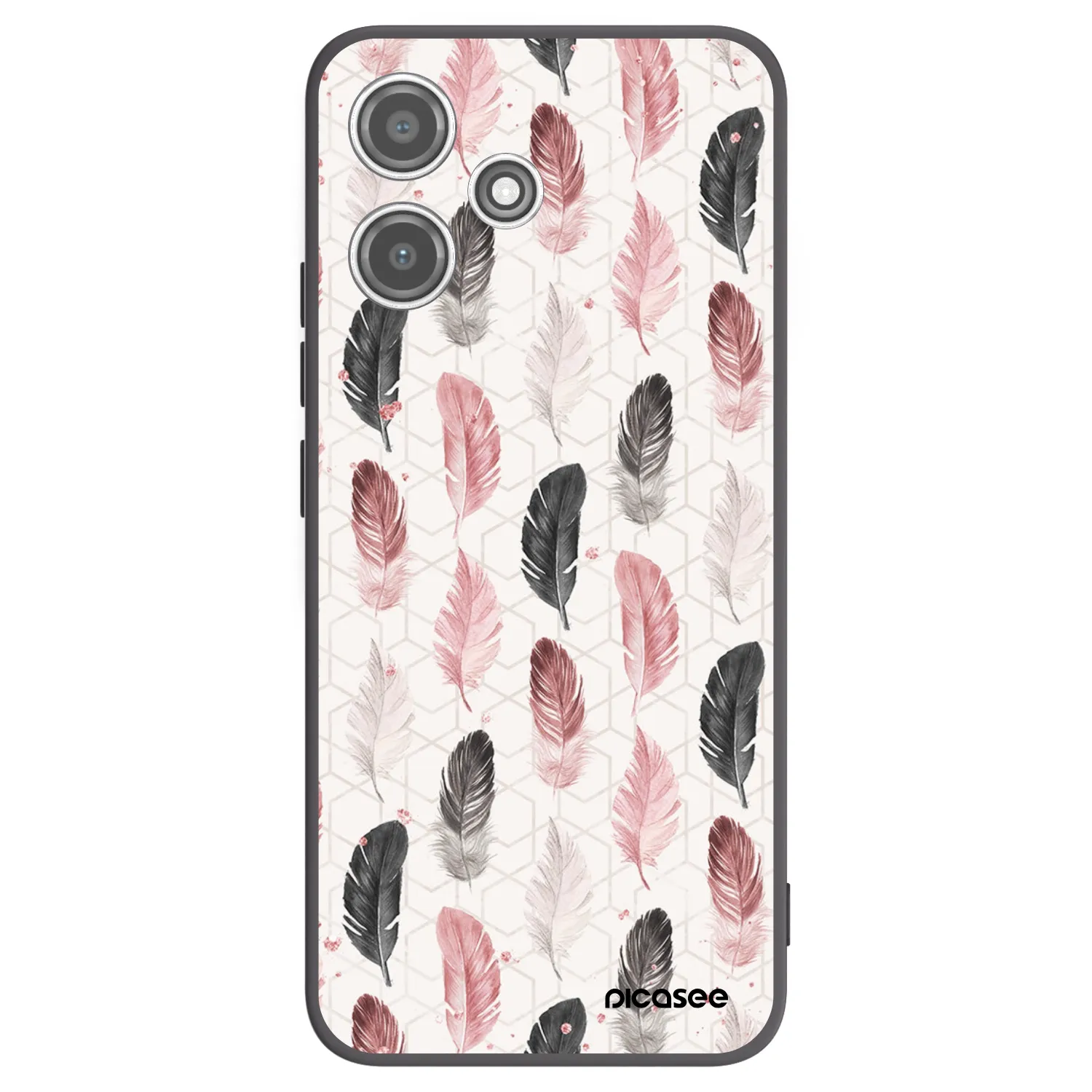 Picasee husă neagră din silicon pentru Xiaomi Redmi 12 5G - Feather 2