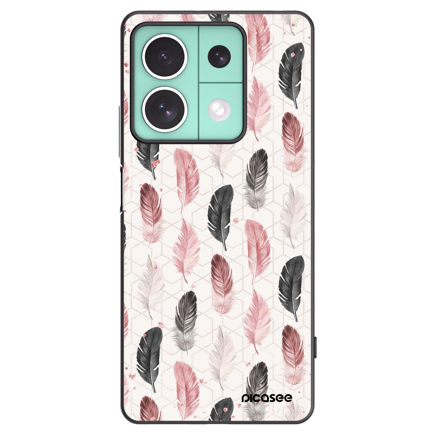 Picasee husă neagră din silicon pentru Xiaomi Redmi Note 13 5G - Feather 2