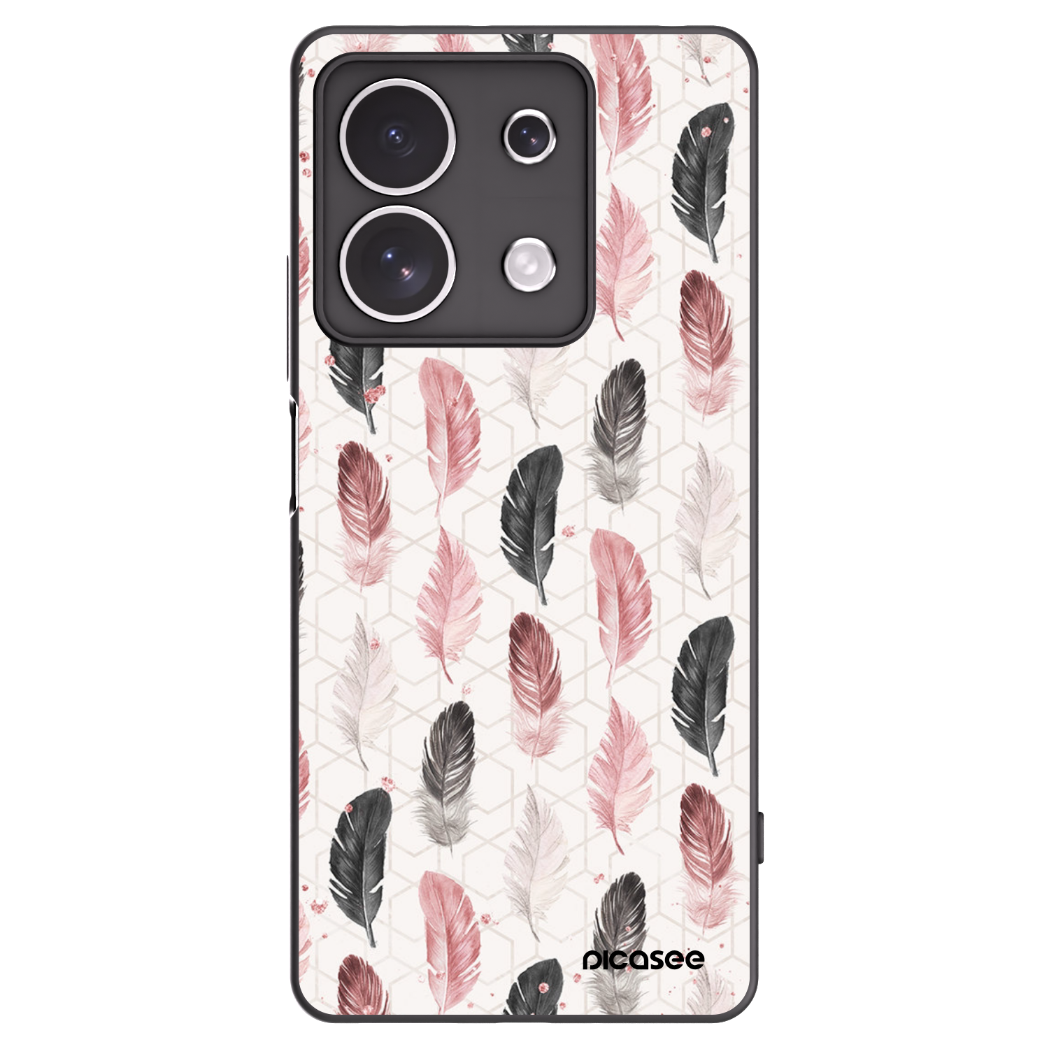 Picasee husă neagră din silicon pentru Xiaomi Redmi Note 13 4G - Feather 2