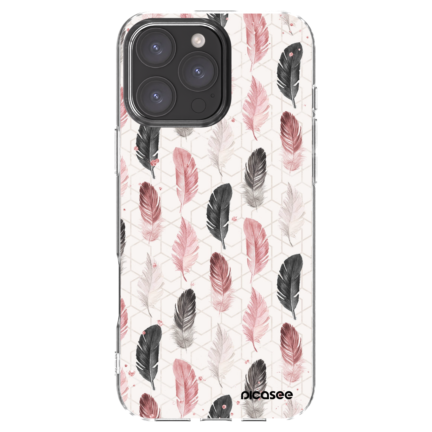 Picasee husă transparentă din silicon pentru Apple iPhone 16 Pro Max - Feather 2