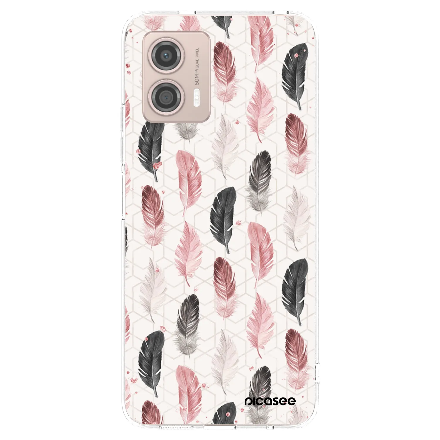 Picasee husă transparentă din silicon pentru Motorola Moto G53 5G - Feather 2