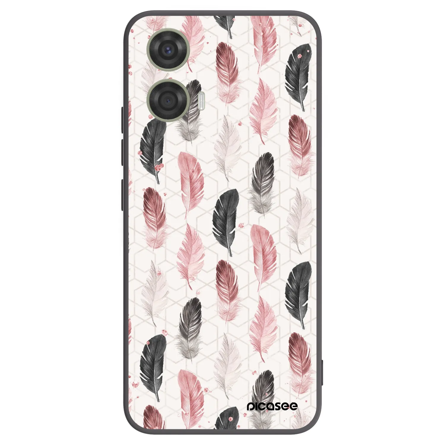 Picasee husă neagră din silicon pentru Motorola Moto G24 - Feather 2