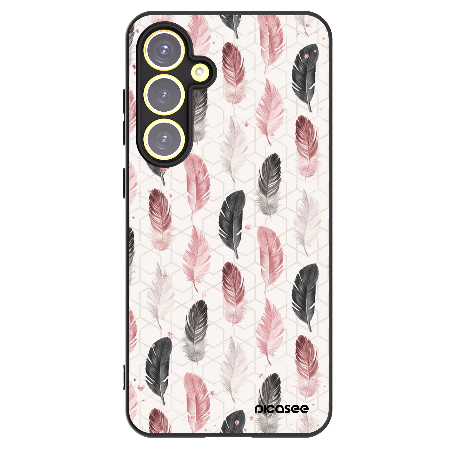 Picasee husă neagră din silicon pentru Samsung Galaxy S24 FE S721B - Feather 2