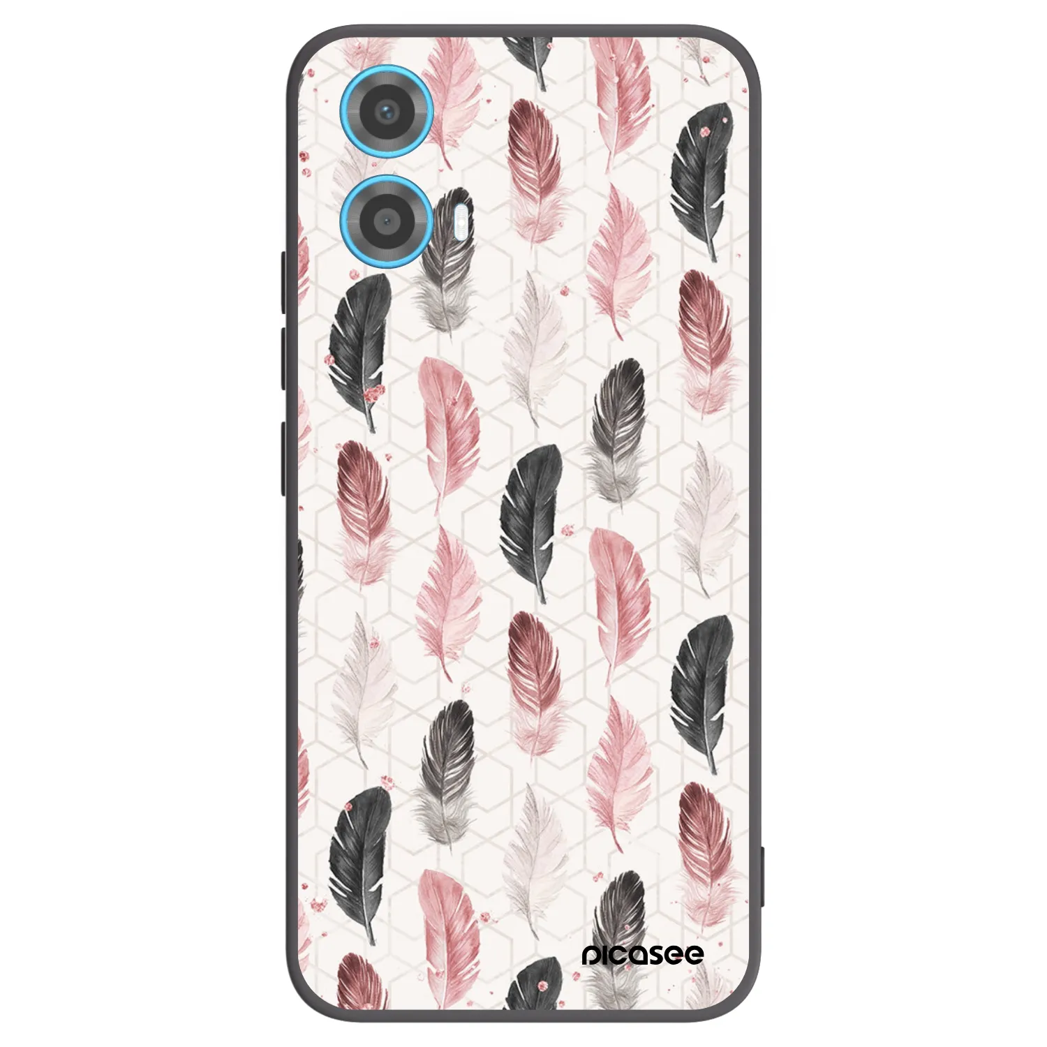 Picasee husă neagră din silicon pentru Motorola Moto G34 5G - Feather 2