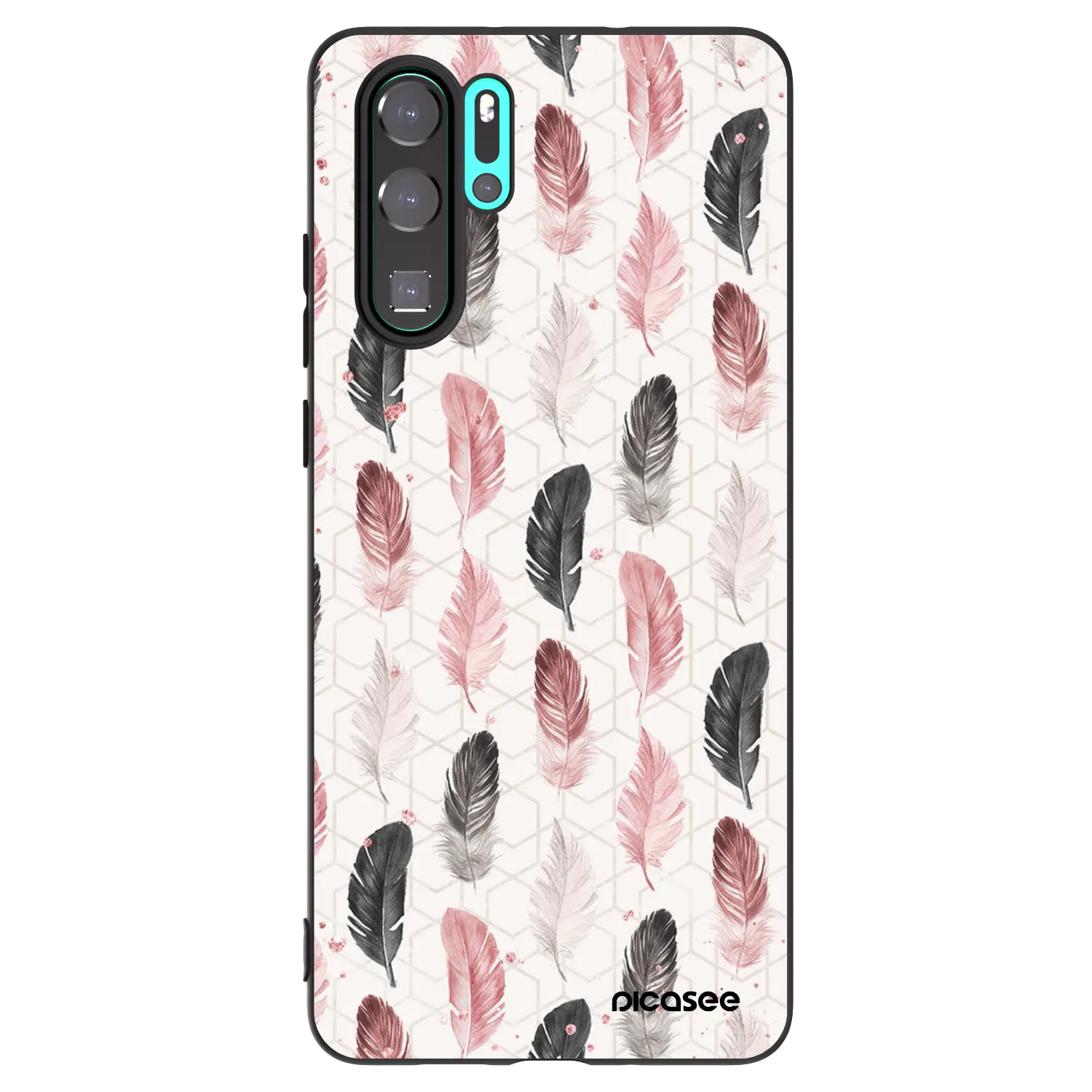 Picasee husă neagră din silicon pentru Huawei P30 Pro - Feather 2