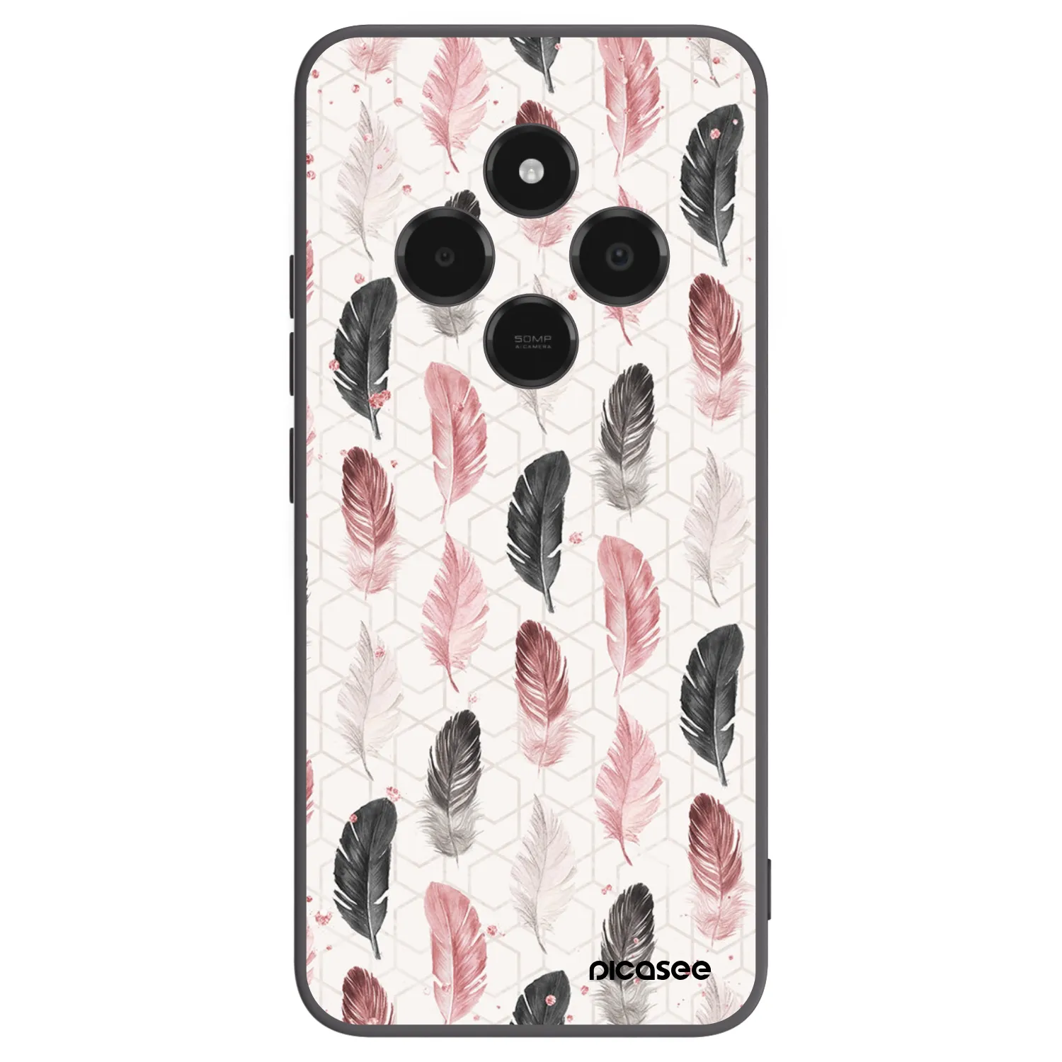 Picasee husă neagră din silicon pentru Xiaomi Poco C75 - Feather 2