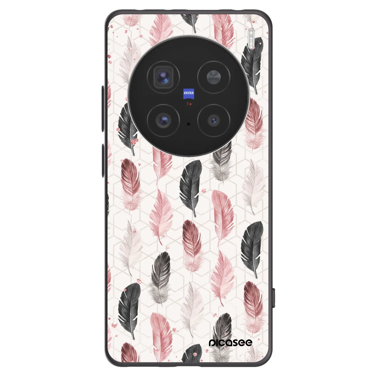 Picasee husă neagră din silicon pentru Vivo X200 Pro - Feather 2