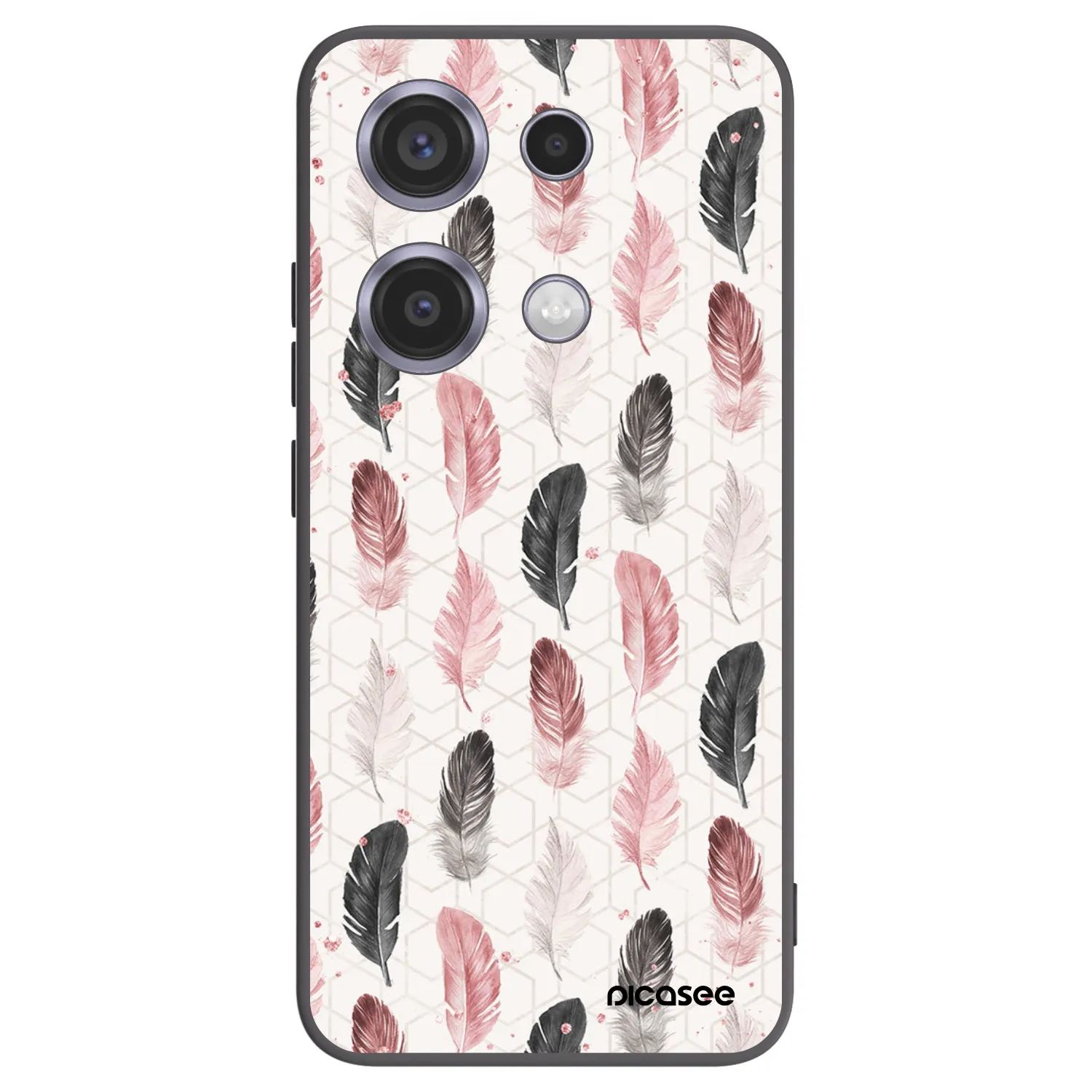 Picasee husă neagră din silicon pentru Xiaomi Redmi Note 14S - Feather 2
