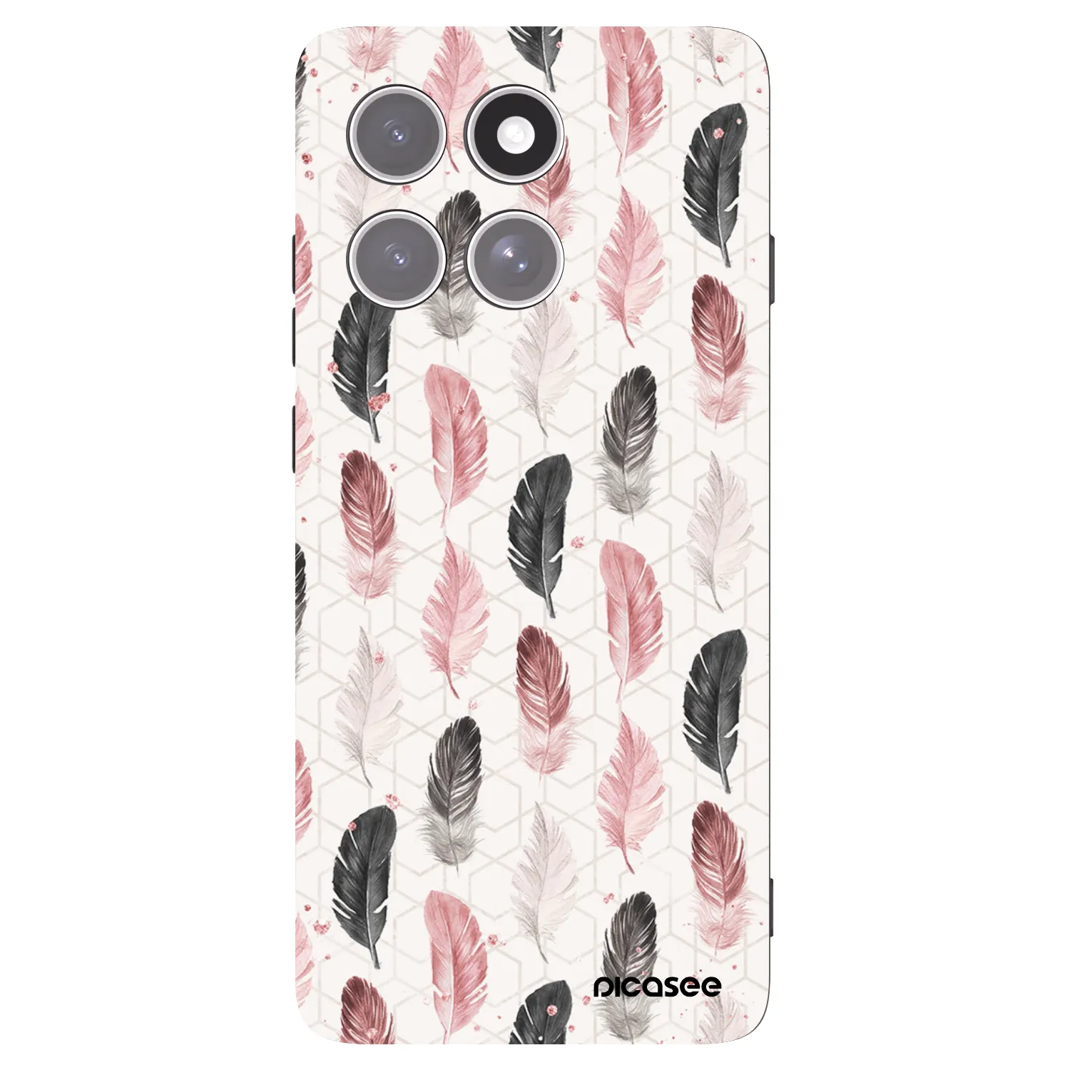 Picasee husă neagră din silicon pentru Motorola Edge 60 Pro - Feather 2