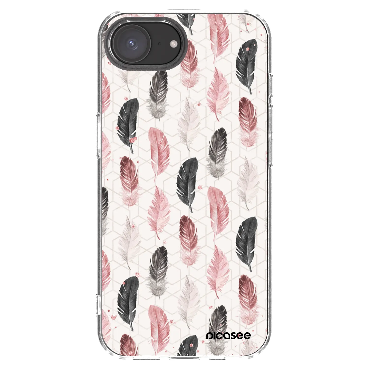 Picasee husă transparentă din silicon pentru Apple iPhone 17e - Feather 2