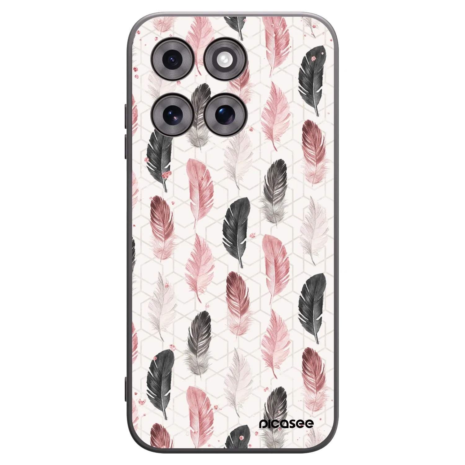 Picasee husă neagră din silicon pentru Motorola Moto G77 - Feather 2